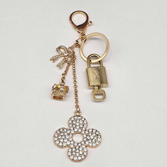 Authentic Louis Vuitton Lock & Key with unbranded Bagcharm, Keycharm, Keychain - Picture 7 of 10